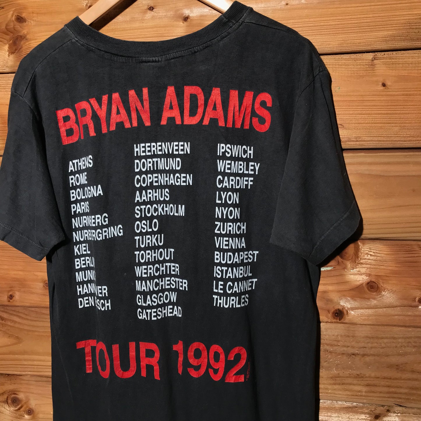 1992 Bryan Adams Waking Up the World tour t shirt