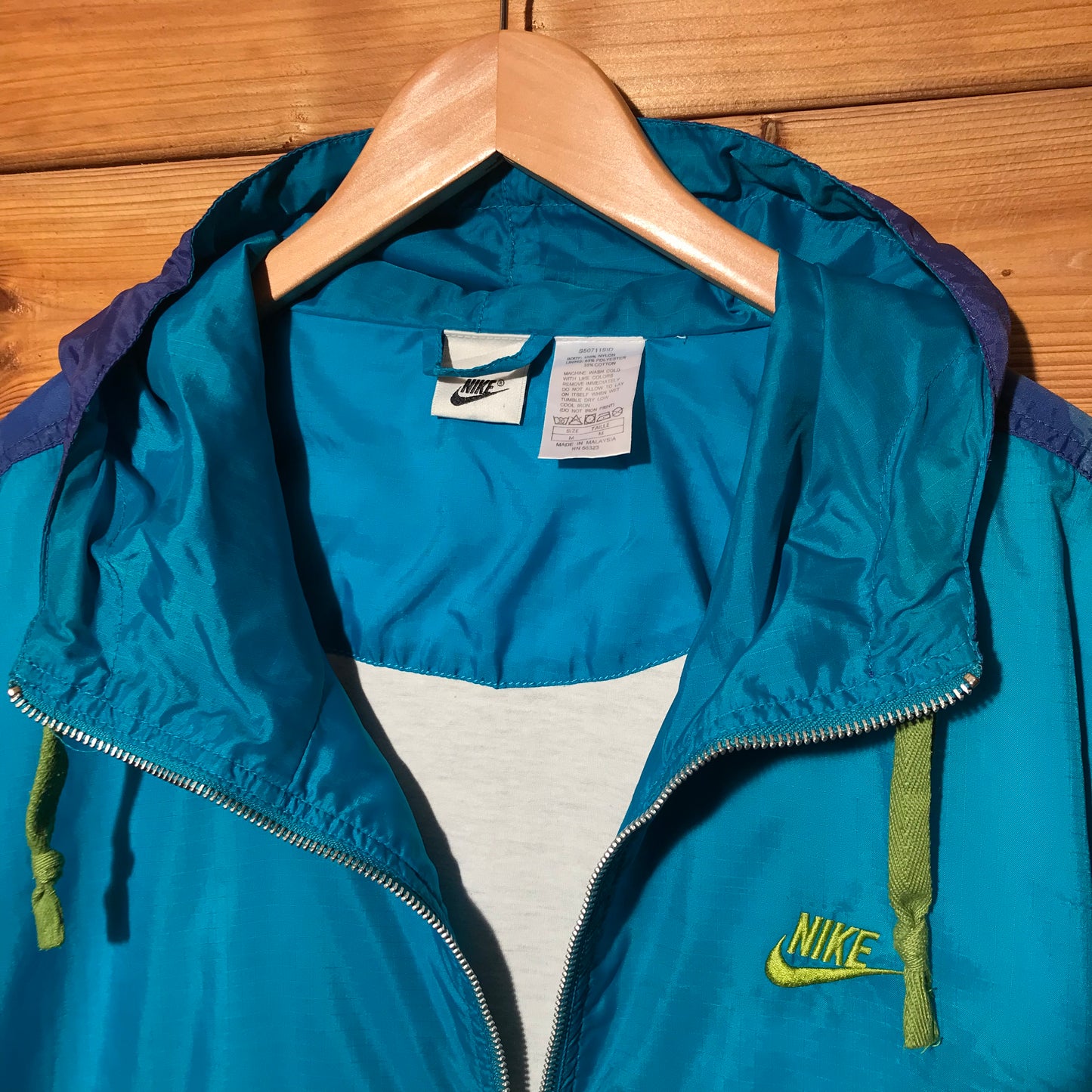 90s Nike Just Do It abstract shell jacket