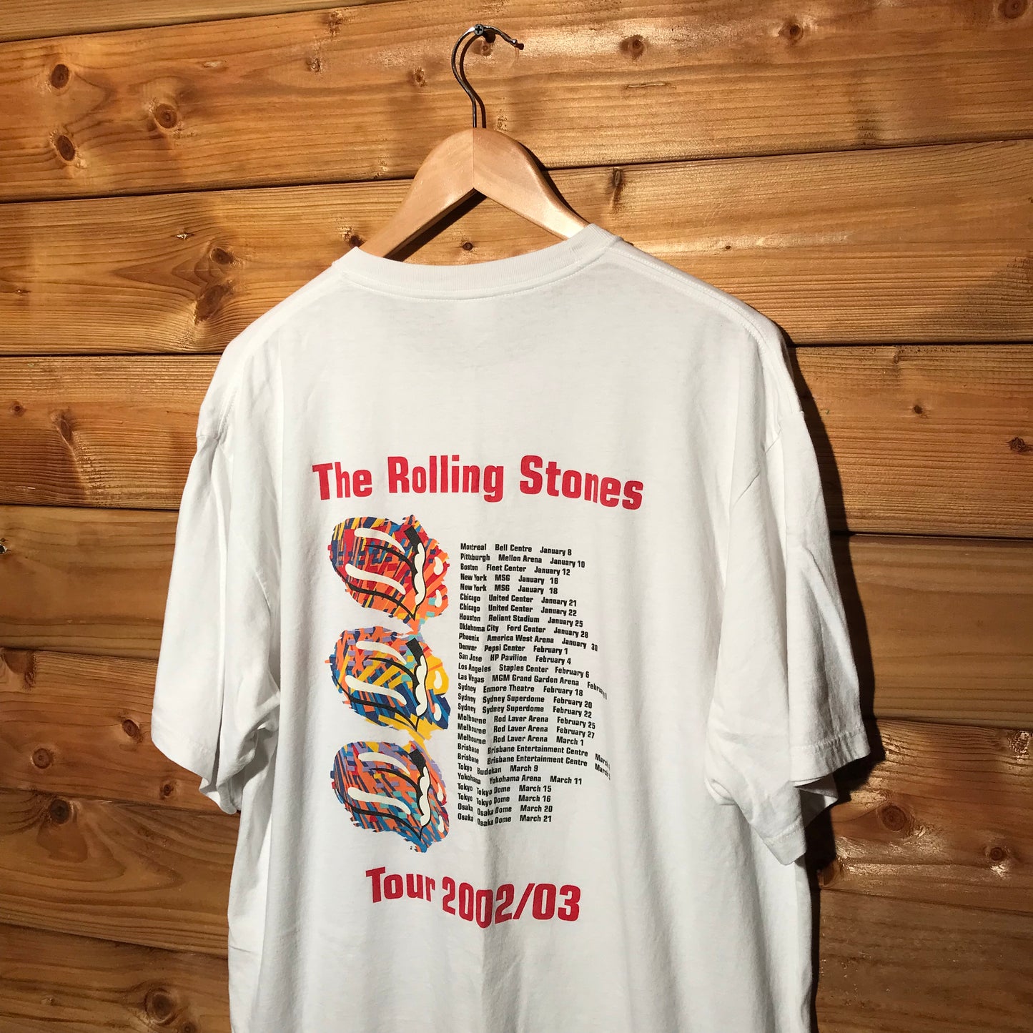 2002 The Rolling Stones tour t shirt