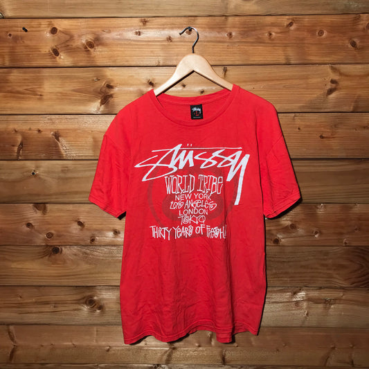 2010 Stüssy 30 Years of Fresh Anniversary t shirt