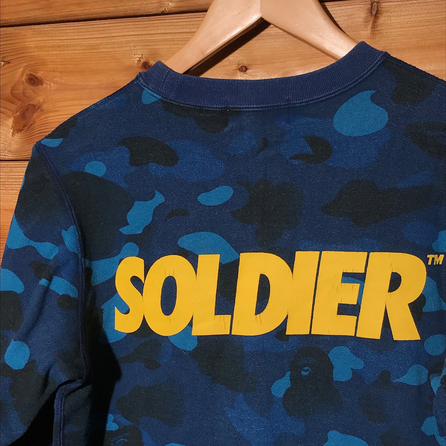 Bape, A Bathing Ape Soldier Camo sweatshirt