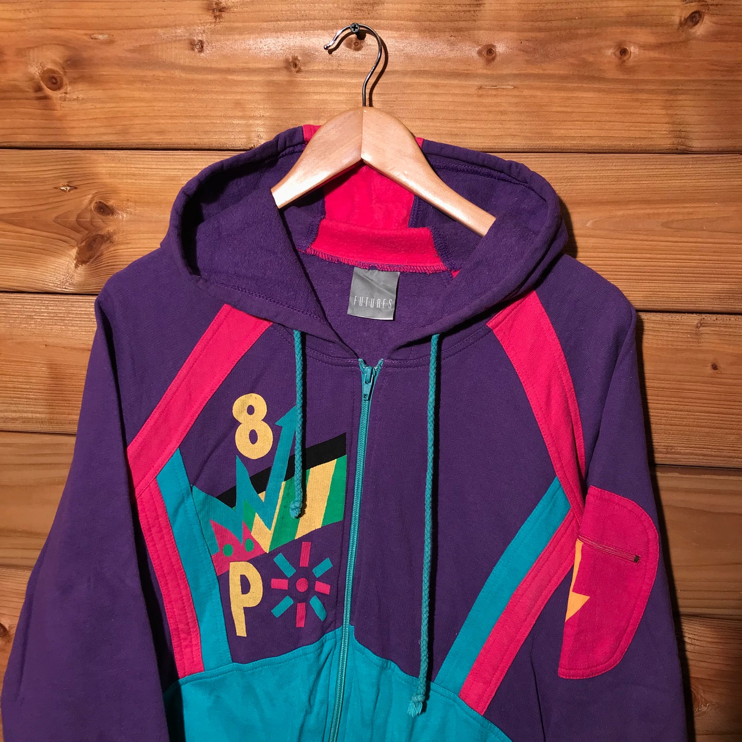 90s Futures Sport Line zip up hoodie