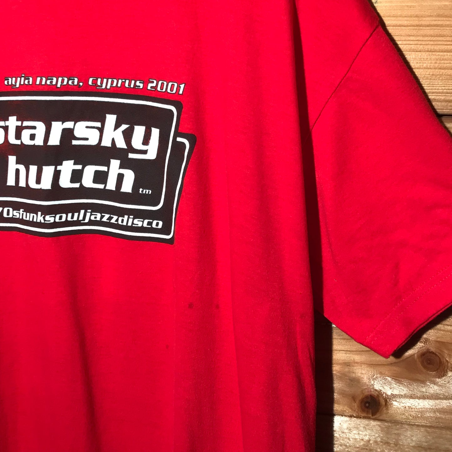 2001 Starsky and Hutch Ayia Napa Club t shirt