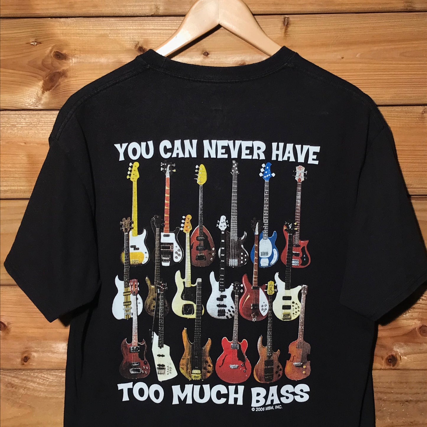 2008 Turn Up The Bass Guitars t shirt