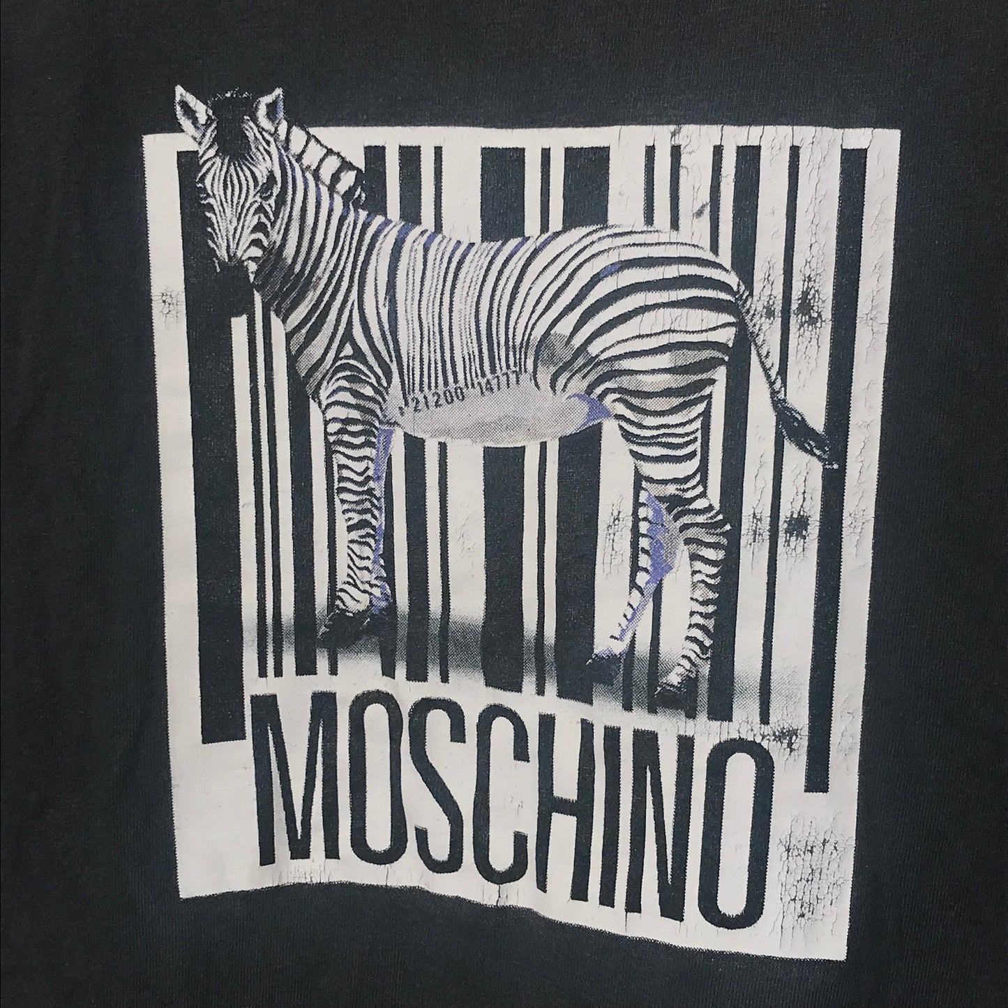 Moschino Barcode Zebra t shirt