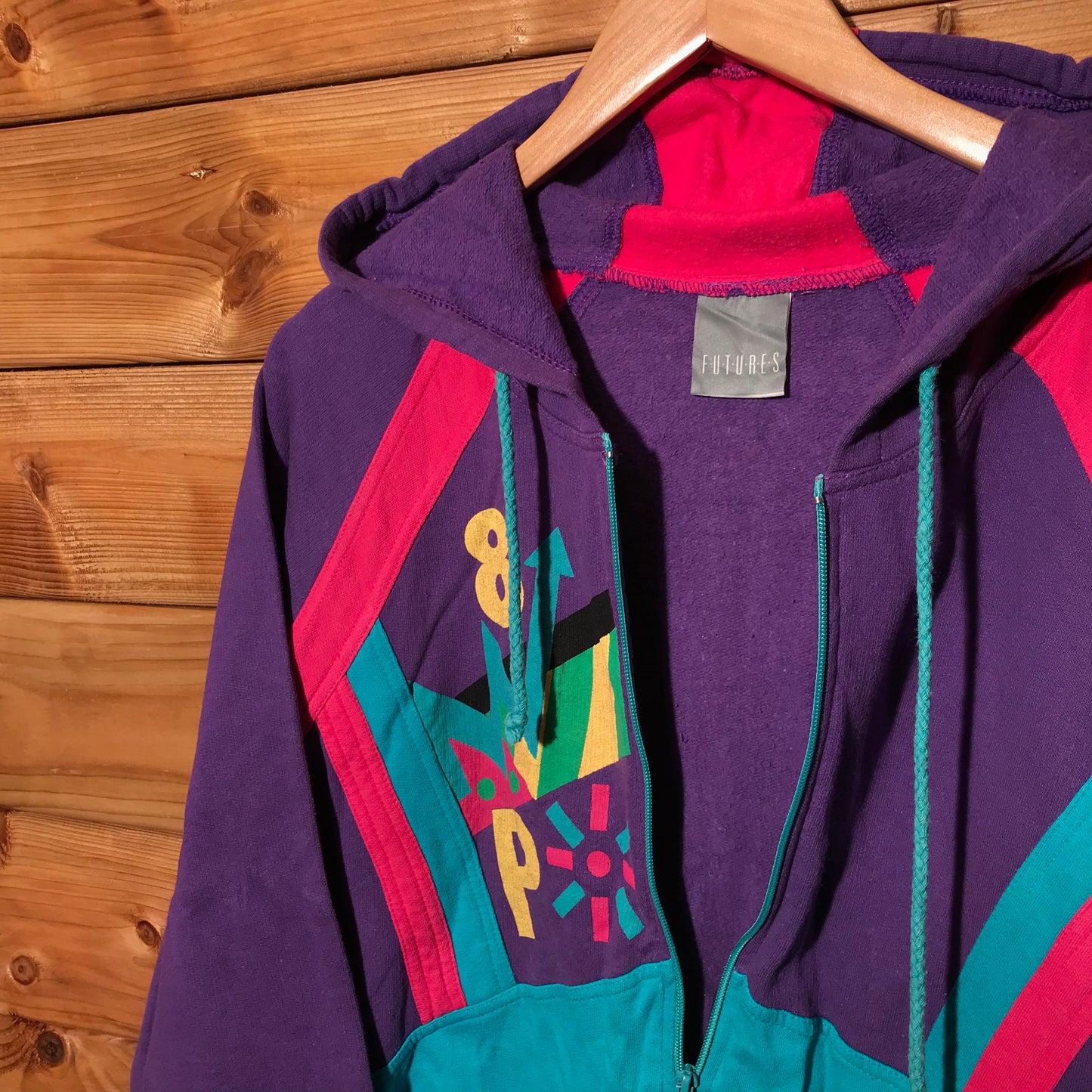 90s Futures Sport Line zip up hoodie