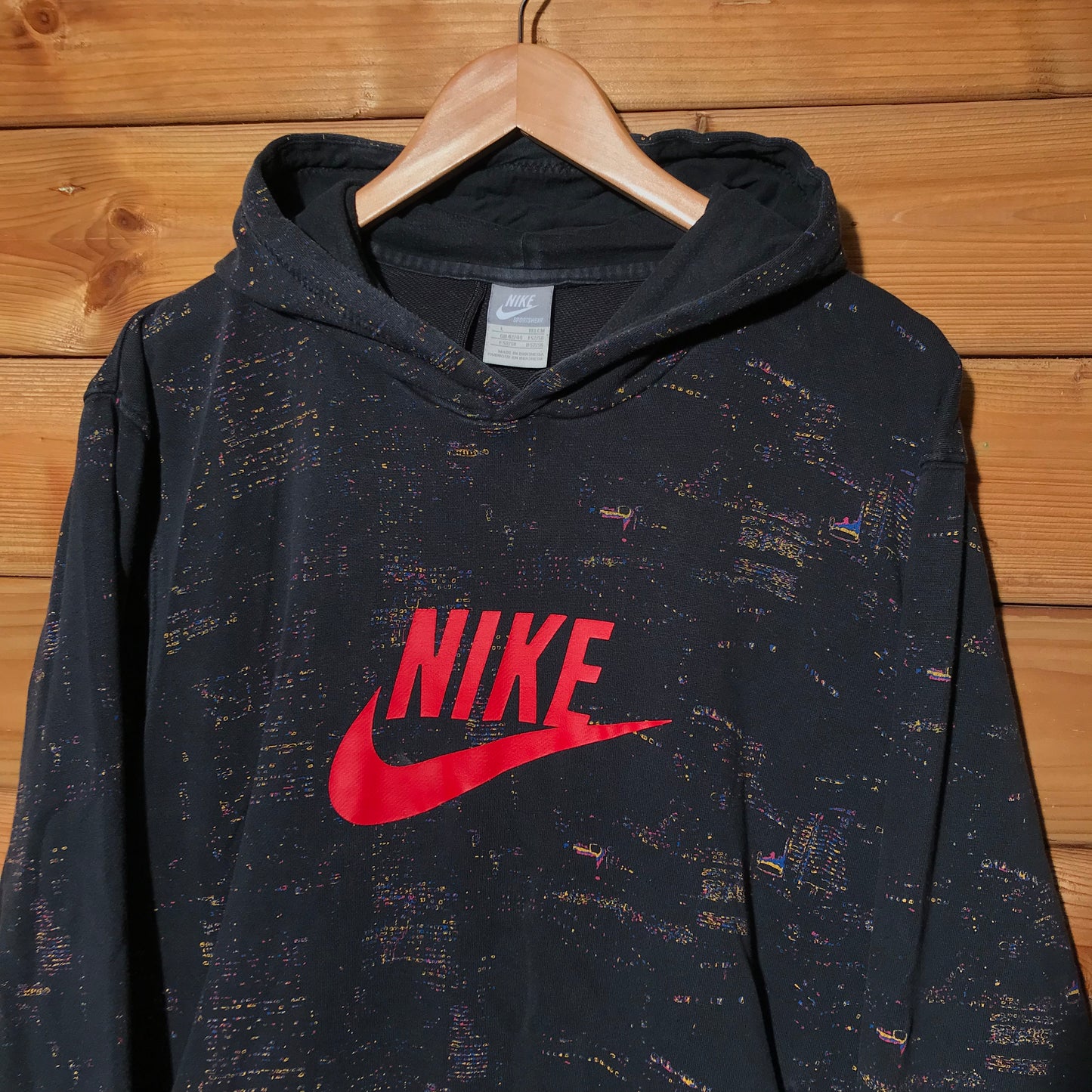 Nike Swoosh and Spellout Digi Camo hoodie