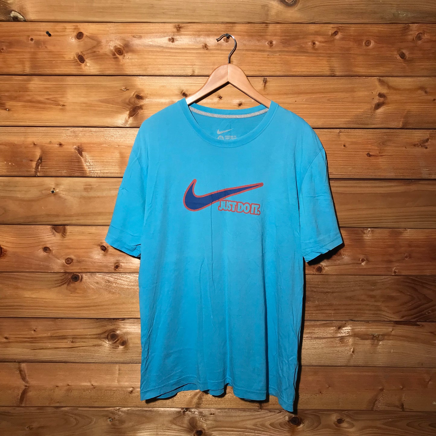 Nike Swoosh and Slogan logo t shirt