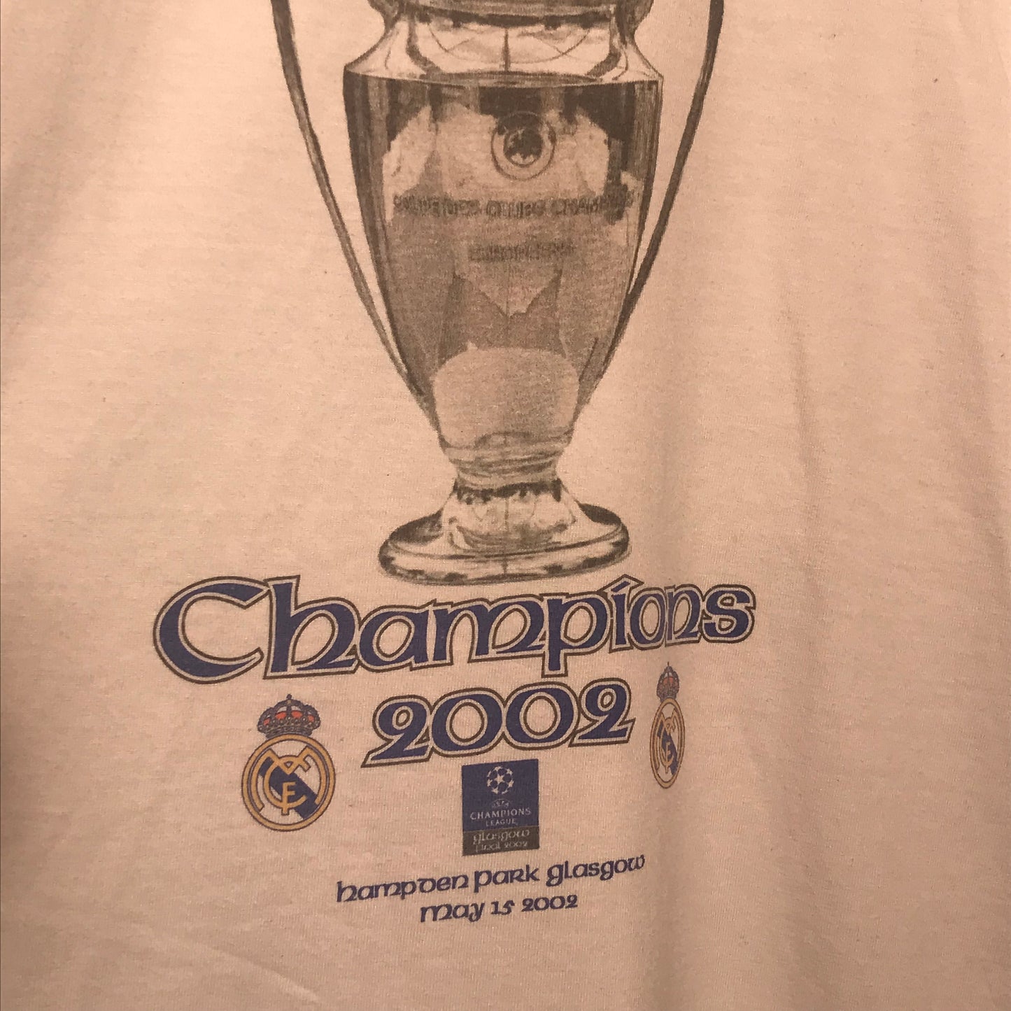 2002 Adidas Real Madrid Champions League t shirt