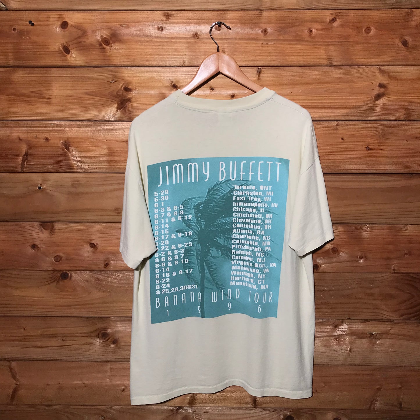 1996 Jimmy Buffett Banana Wind Tour t shirt