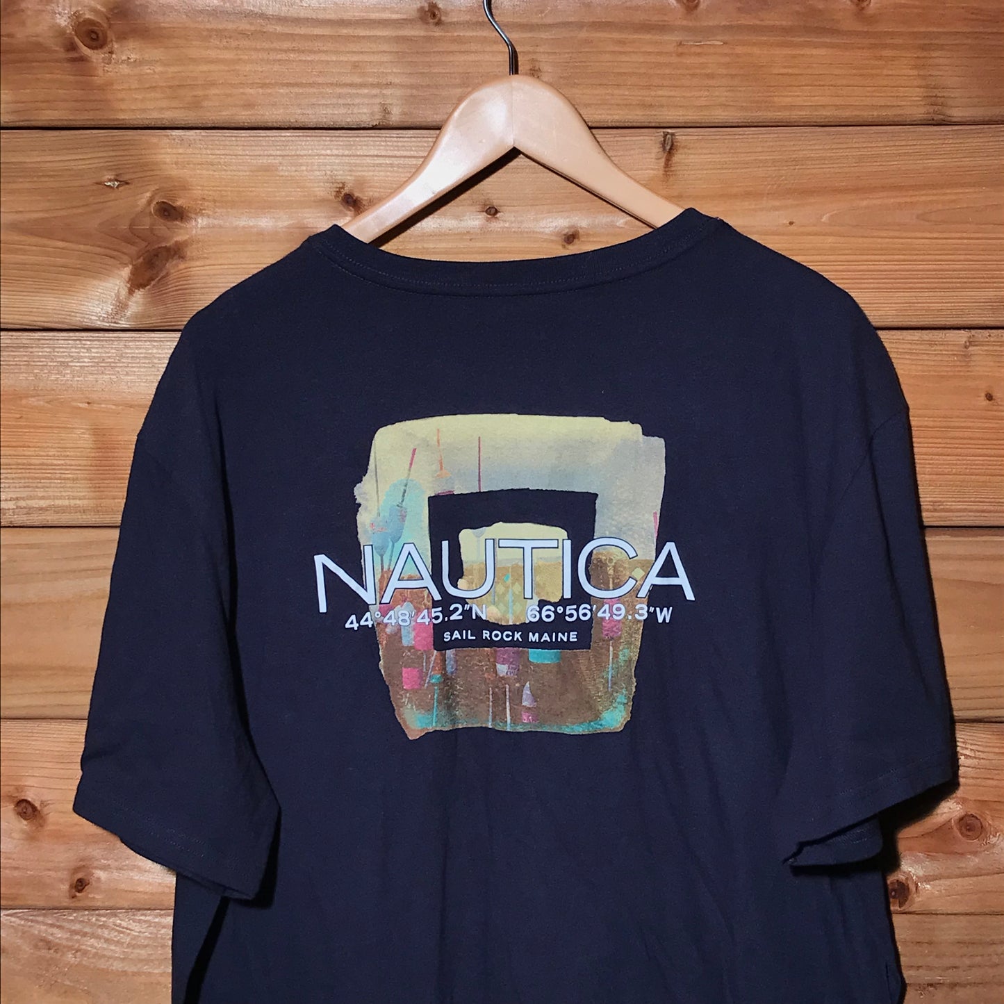 Nautica Sail Rock Maine t shirt