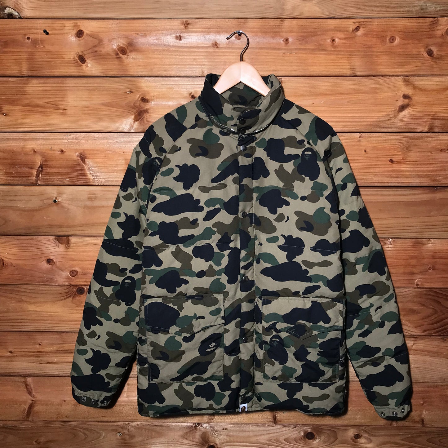 Bape, A Bathing Ape Camo Puffer jacket