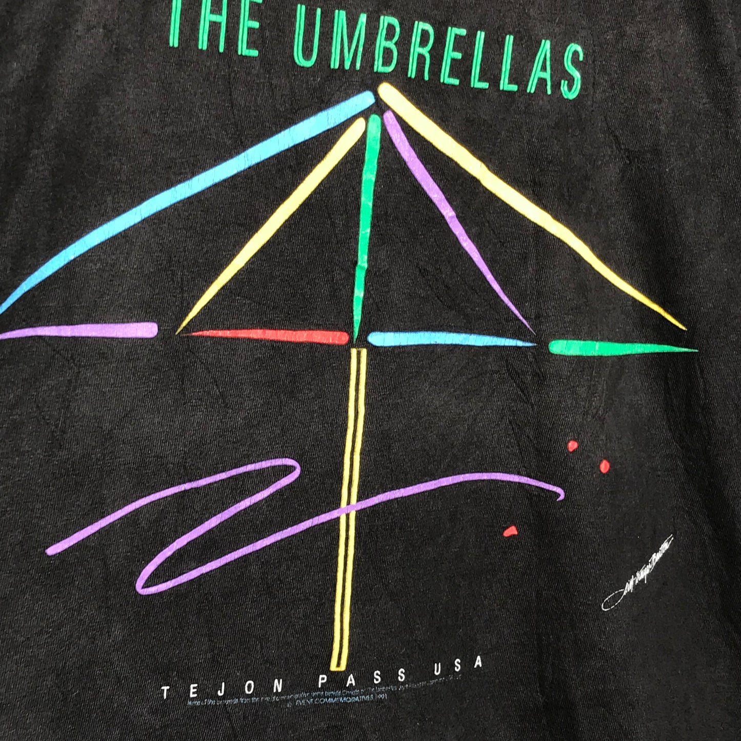 1991 The Umbrellas Tejon Pass USA t shirt