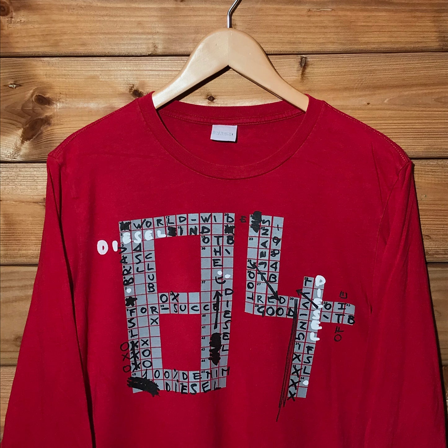 Diesel Crossword long sleeve t shirt